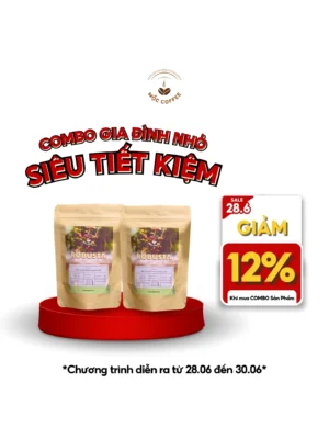 COMBO TIẾT KIỆM 2 TÚI CÀ PHÊ ROBUSTA 500GR